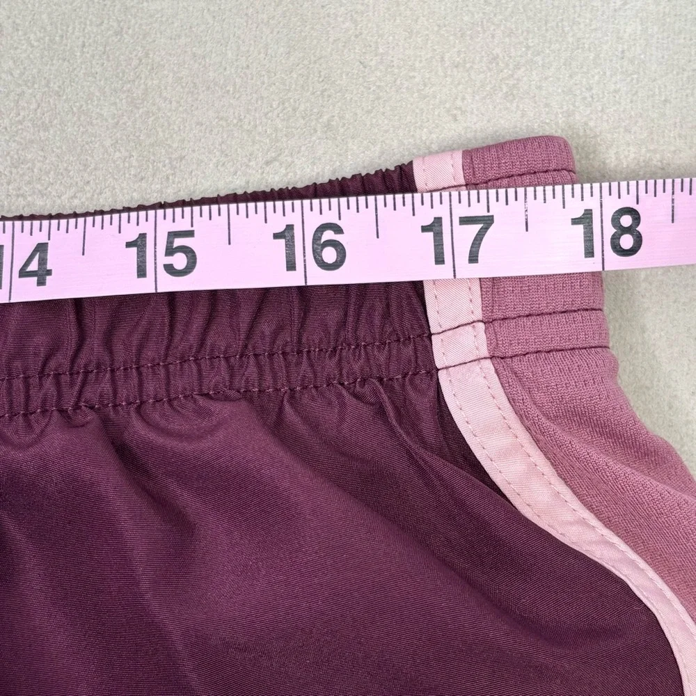 Athletic Works XL 16-18‎ Athletic Shorts Burgundy Lined Elastic Waist Activewear